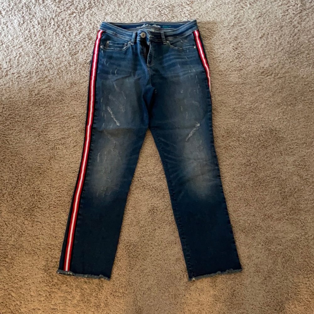 Distressed denim